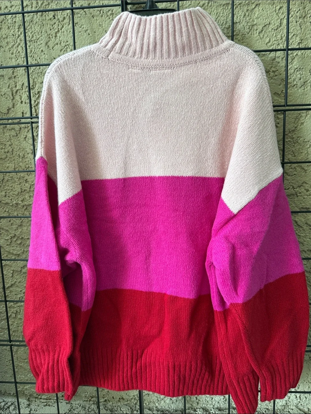 New Gap Colorblock KnitSoft Sweater Cotton Blend